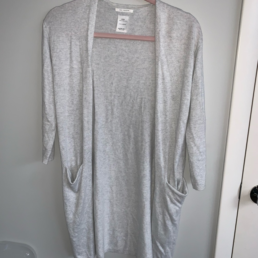 Zara Kids Knitwear Gray Cardigan